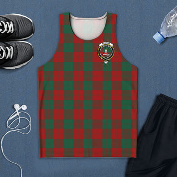 Erskine Tartan Mens Tank Top with Family Crest 5XL - Tartan Vibes Clothing