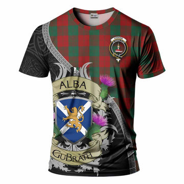 Erskine Tartan Family Crest T-Shirt Lion Rampant Royal Thistle Shield Celtic Inspired Kid's Shirt - Tartan Vibes Clothing