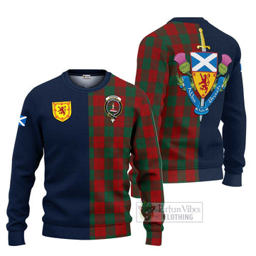 Erskine Tartan Ugly Sweater with Scottish Lion Royal Arm Half Style