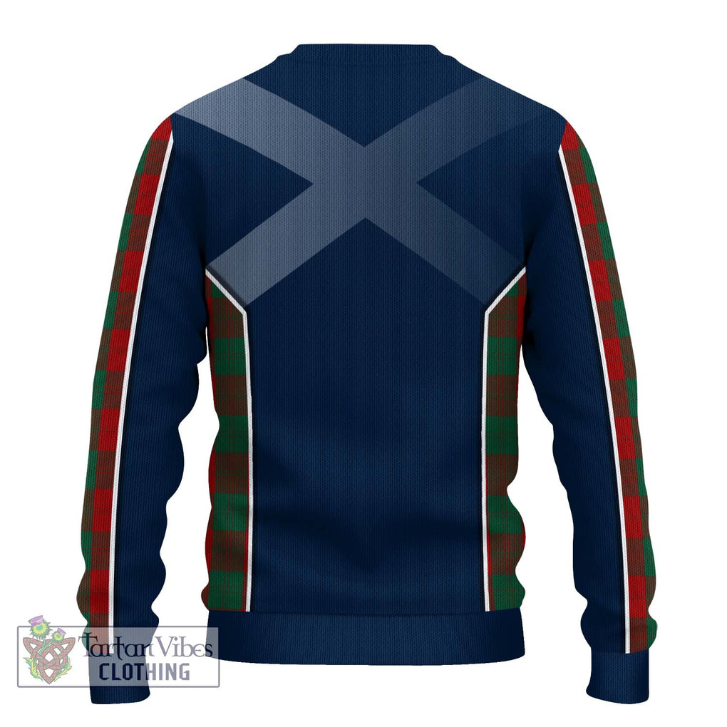 Erskine Tartan Knitted Sweater with Family Crest and Lion Rampant Vibes Sport Style - Tartan Vibes Clothing