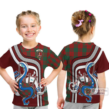 Erskine Tartan Kid T-Shirt with Epic Bagpipe Style