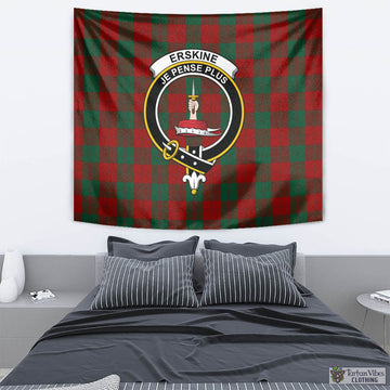 Erskine Tartan Tapestry Wall Hanging and Home Decor for Room with Family Crest