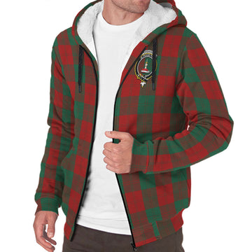 Erskine Tartan Sherpa Hoodie with Family Crest