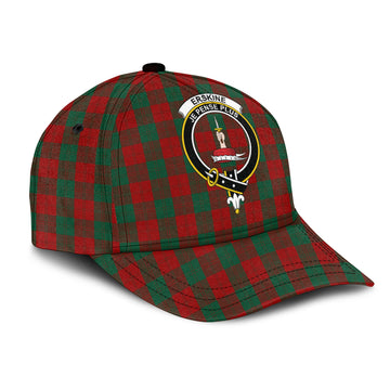 Erskine Tartan Classic Cap with Family Crest