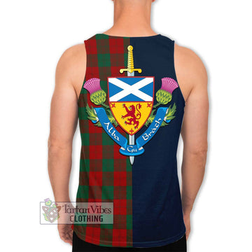 Erskine Tartan Men's Tank Top Alba with Scottish Lion Royal Arm Half Style