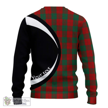 Erskine Tartan Ugly Sweater with Family Crest Circle Style