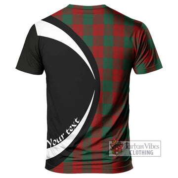 Erskine Tartan T-Shirt with Family Crest Circle Style