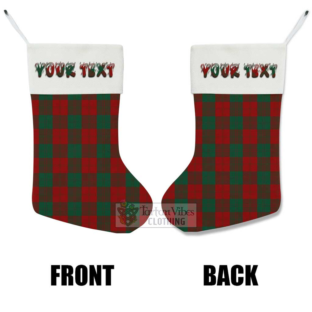 Tartan Vibes Clothing Erskine Tartan Christmas Stocking with Personalized Text