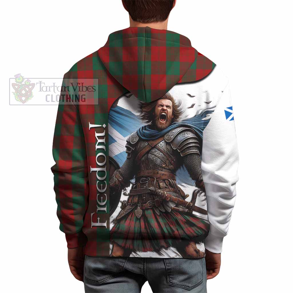 Tartan Vibes Clothing Erskine Crest Tartan Hoodie Inspired by the Freedom of Scottish Warrior