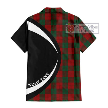 Erskine Tartan Short Sleeve Button Up with Family Crest Circle Style