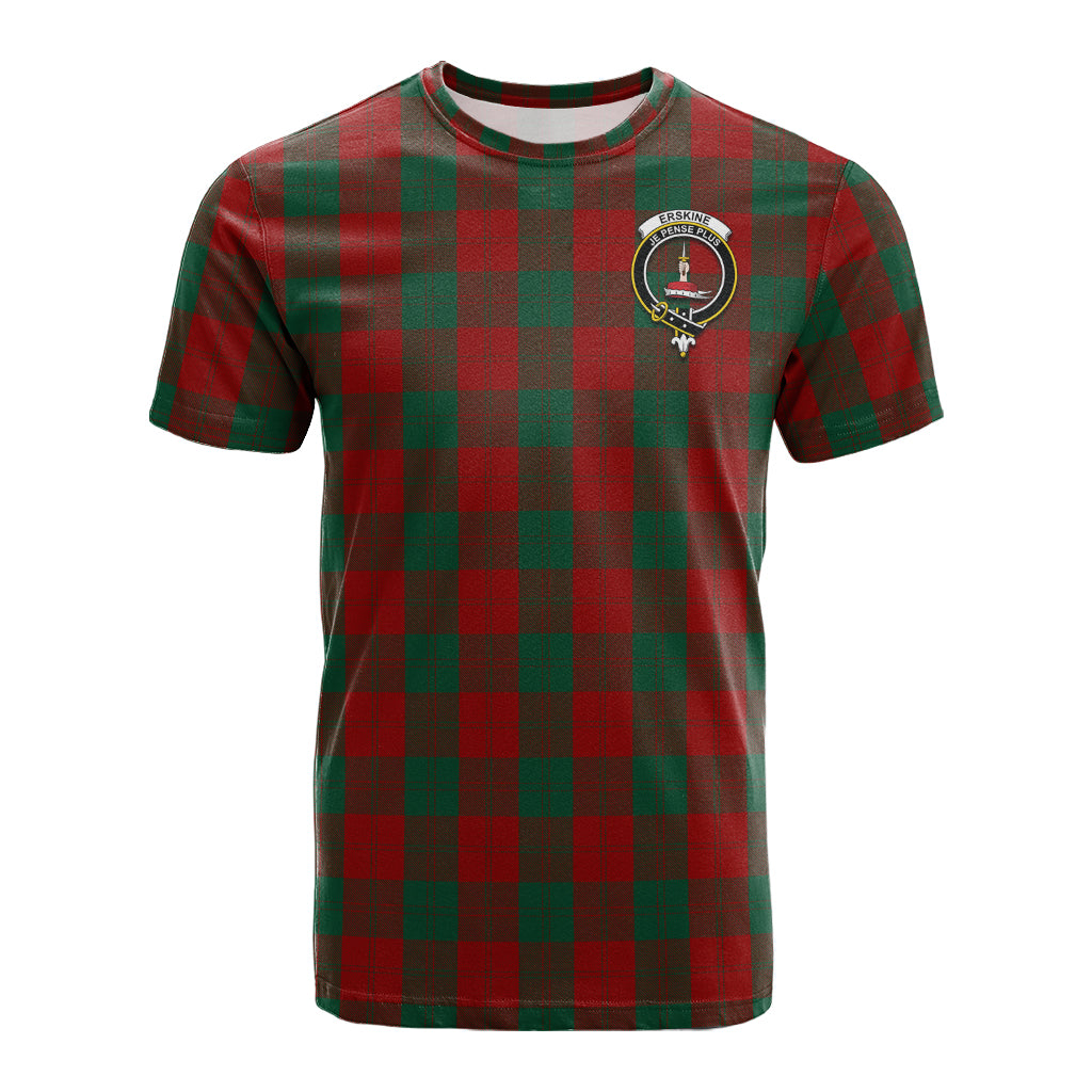 Erskine Tartan T-Shirt with Family Crest - Tartan Vibes Clothing