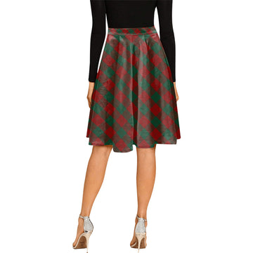 Erskine Tartan Melete Pleated Midi Skirt