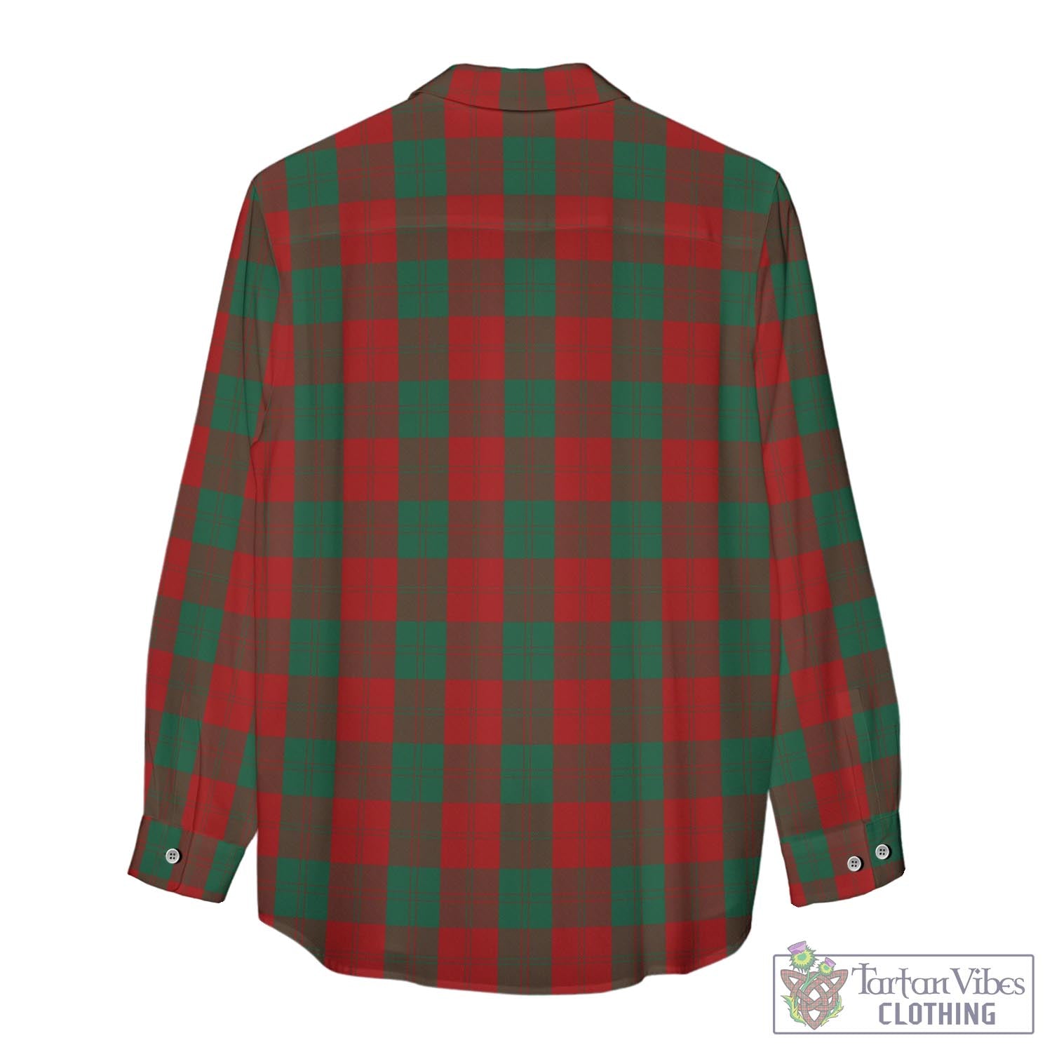 Tartan Vibes Clothing Erskine Tartan Womens Casual Shirt with Family Crest