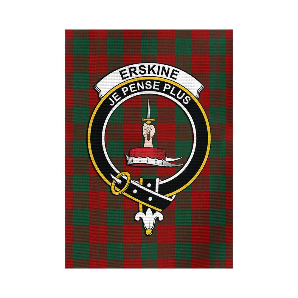 Erskine Tartan Flag with Family Crest - Tartan Vibes Clothing