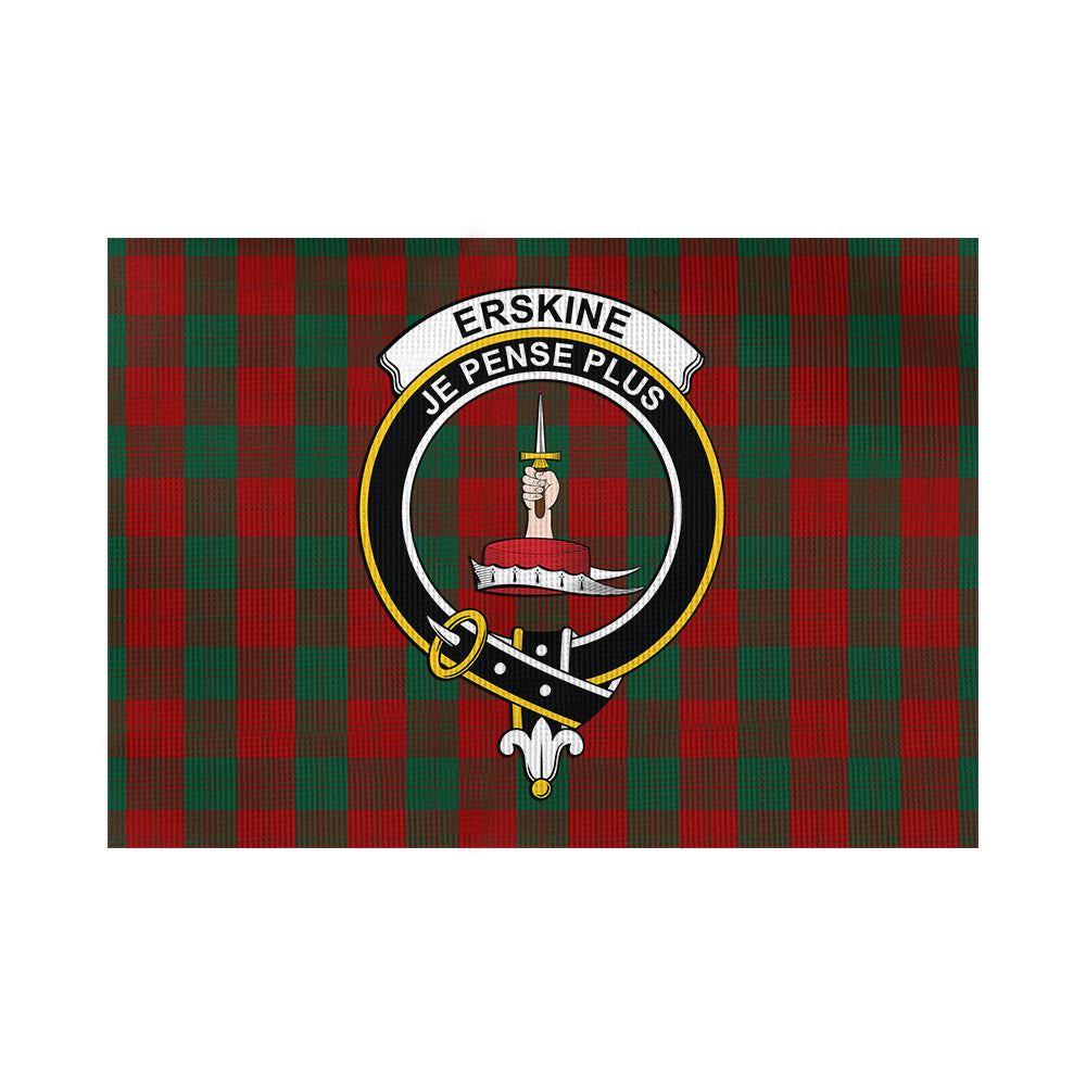 Erskine Tartan Flag with Family Crest - Tartan Vibes Clothing