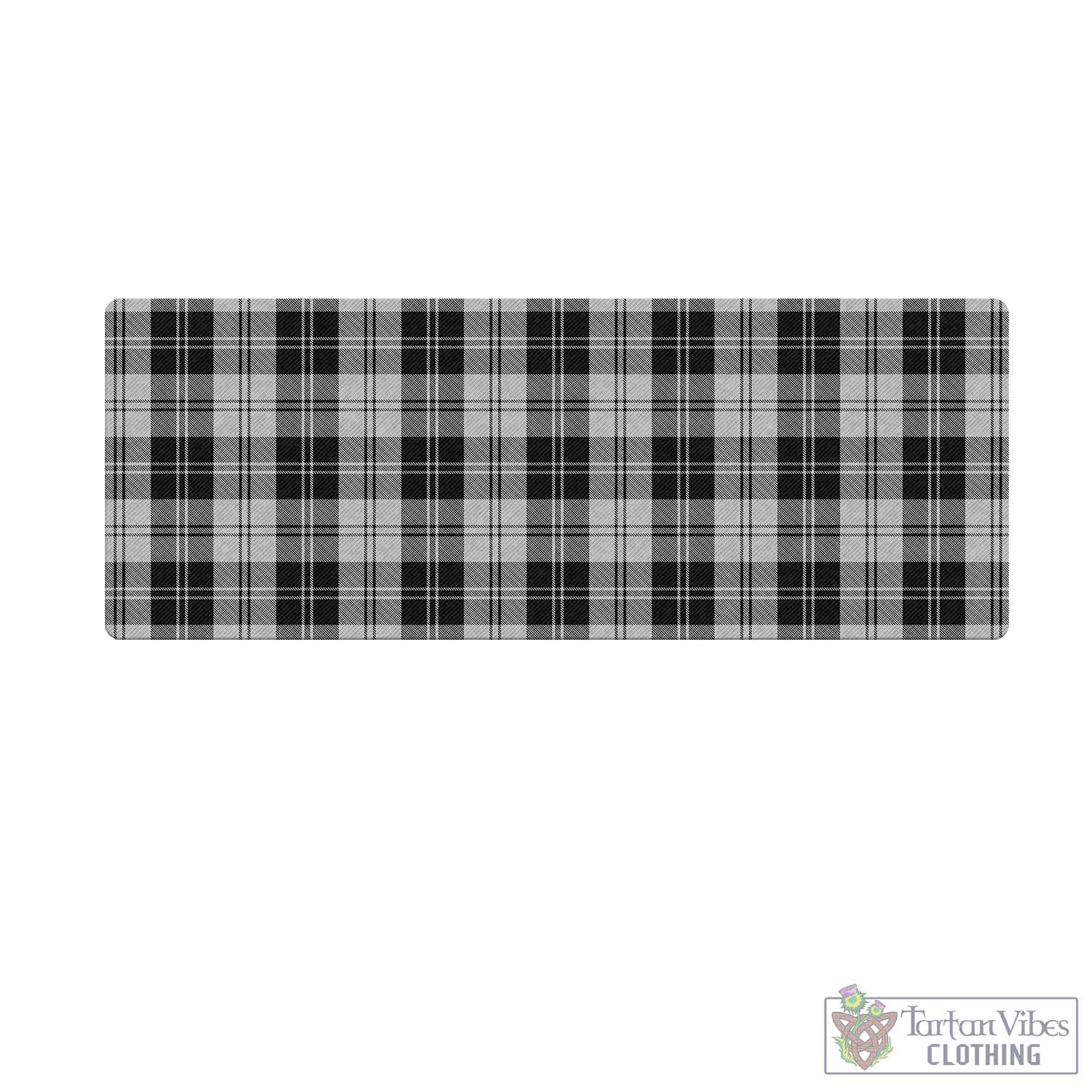 Tartan Vibes Clothing Erskine Black and White Tartan Mouse Pad