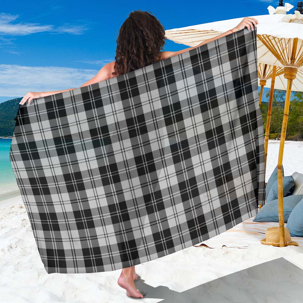 Tartan Vibes Clothing Erskine Black and White Tartan Sarong