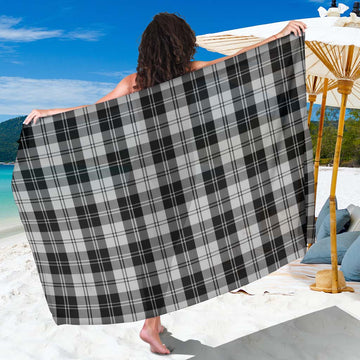 Erskine Black and White Tartan Sarong