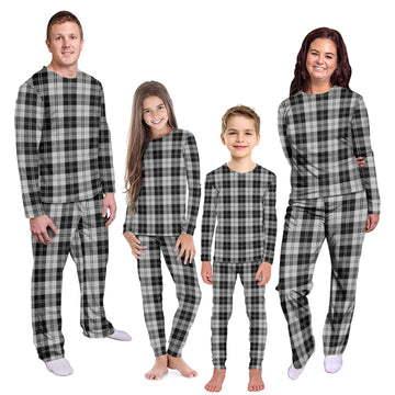 Erskine Black and White Tartan Pajamas Family Set