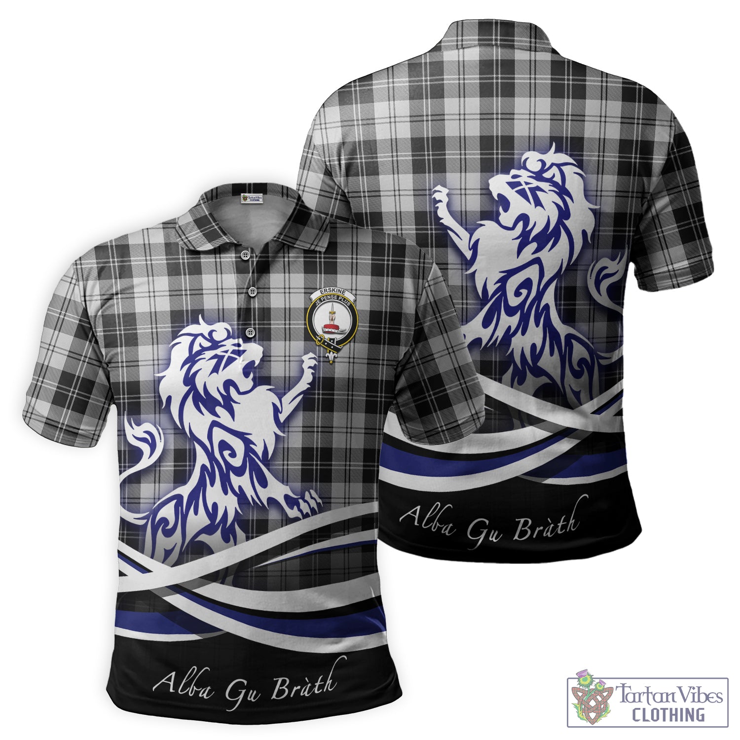 erskine-black-and-white-tartan-polo-shirt-with-alba-gu-brath-regal-lion-emblem