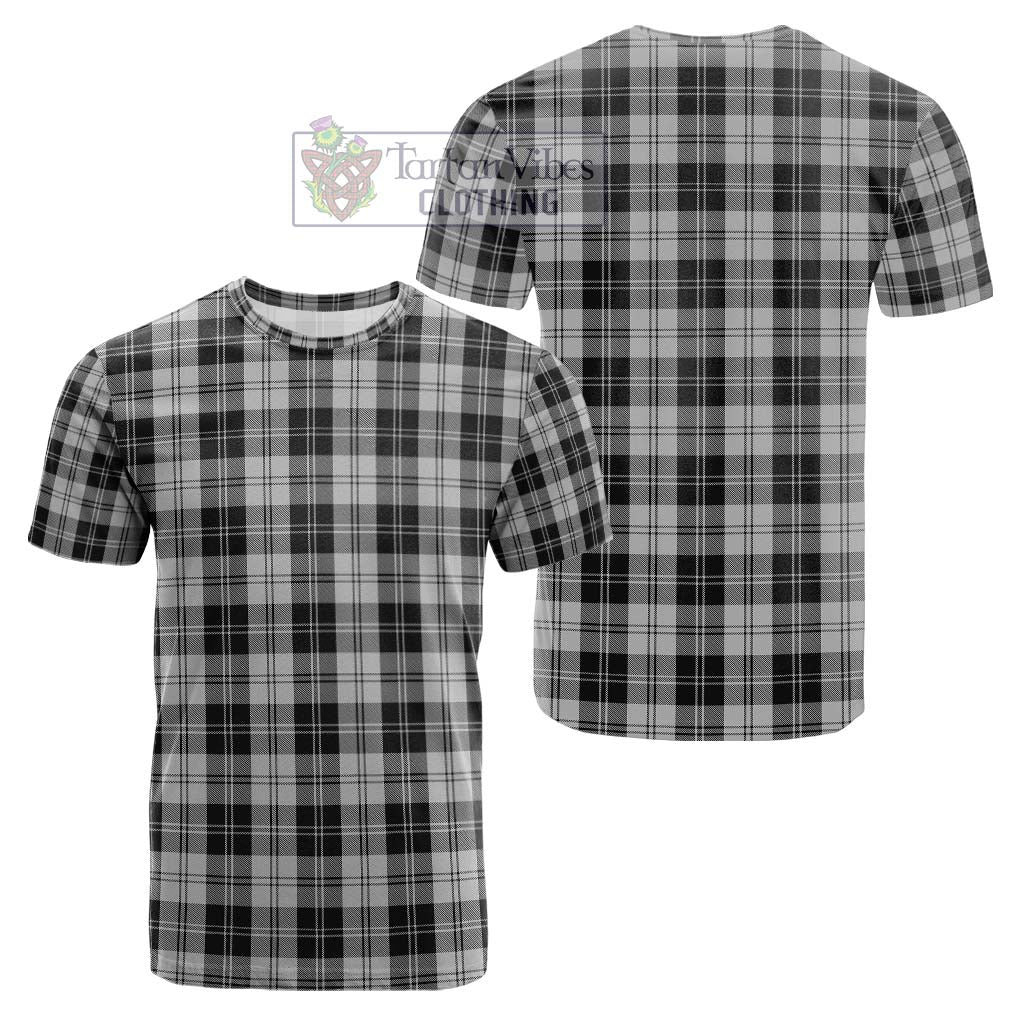 Erskine Black and White Tartan Cotton T-Shirt Kid's Shirt - Tartanvibesclothing Shop