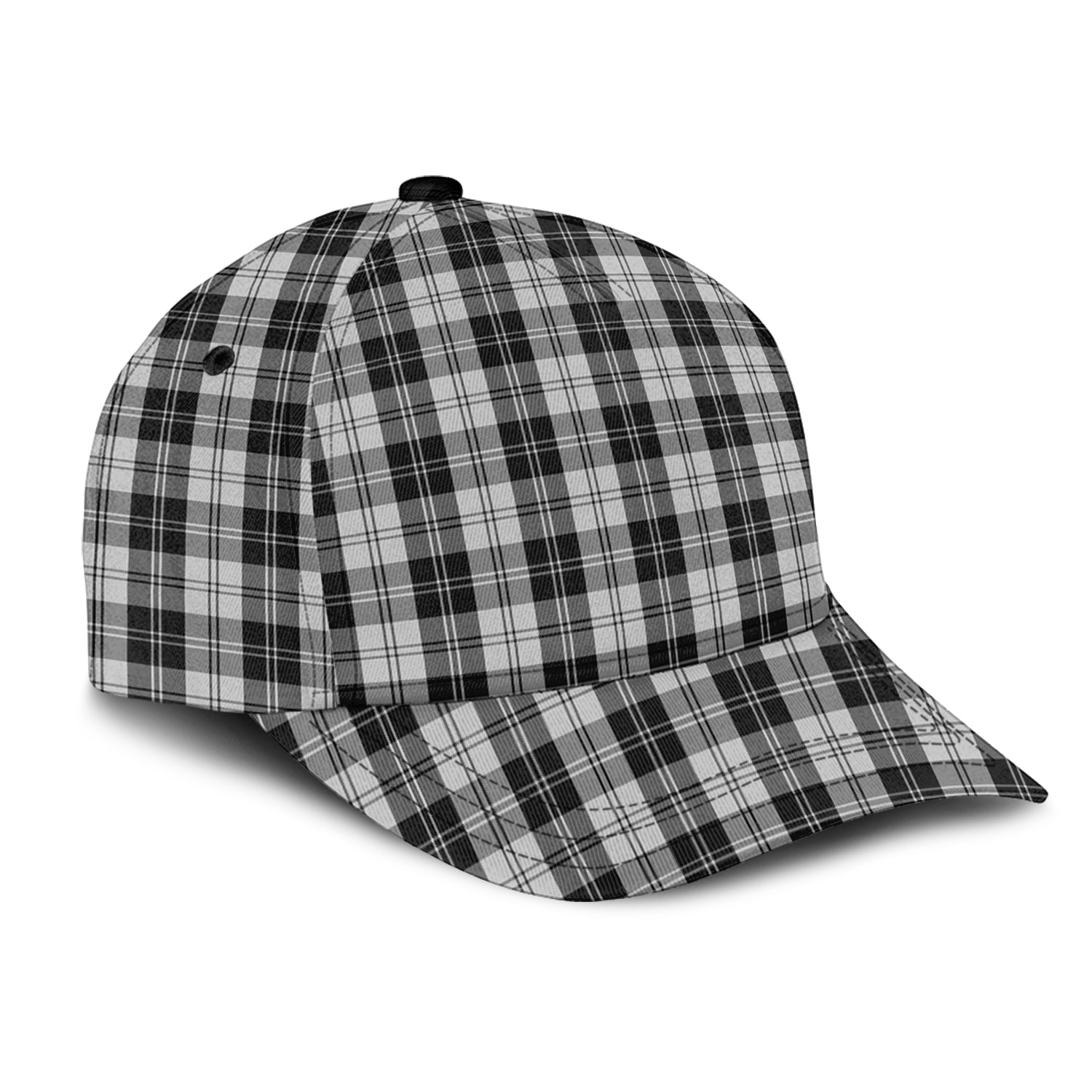 erskine-black-and-white-tartan-classic-cap