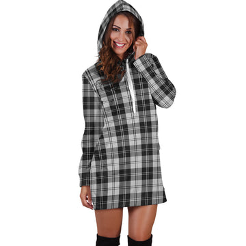 Erskine Black and White Tartan Hoodie Dress