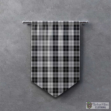 Erskine Black and White Tartan Gonfalon, Tartan Banner