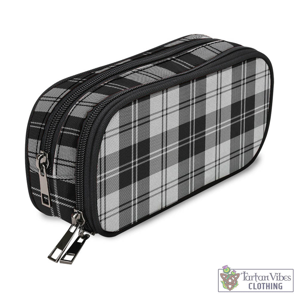 Tartan Vibes Clothing Erskine Black and White Tartan Pen and Pencil Case