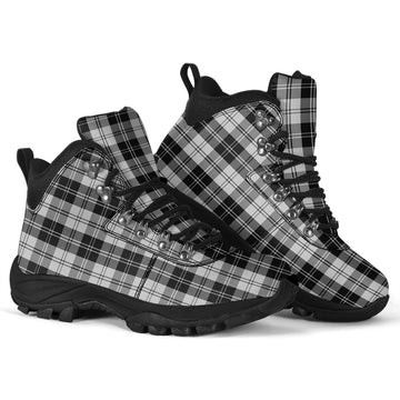 Erskine Black and White Tartan Alpine Boots