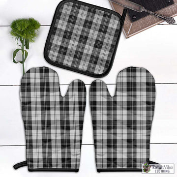 Erskine Black and White Tartan Combo Oven Mitt & Pot-Holder