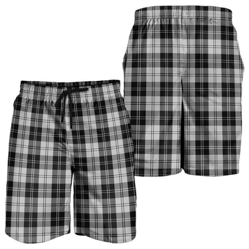 Erskine Black and White Tartan Mens Shorts