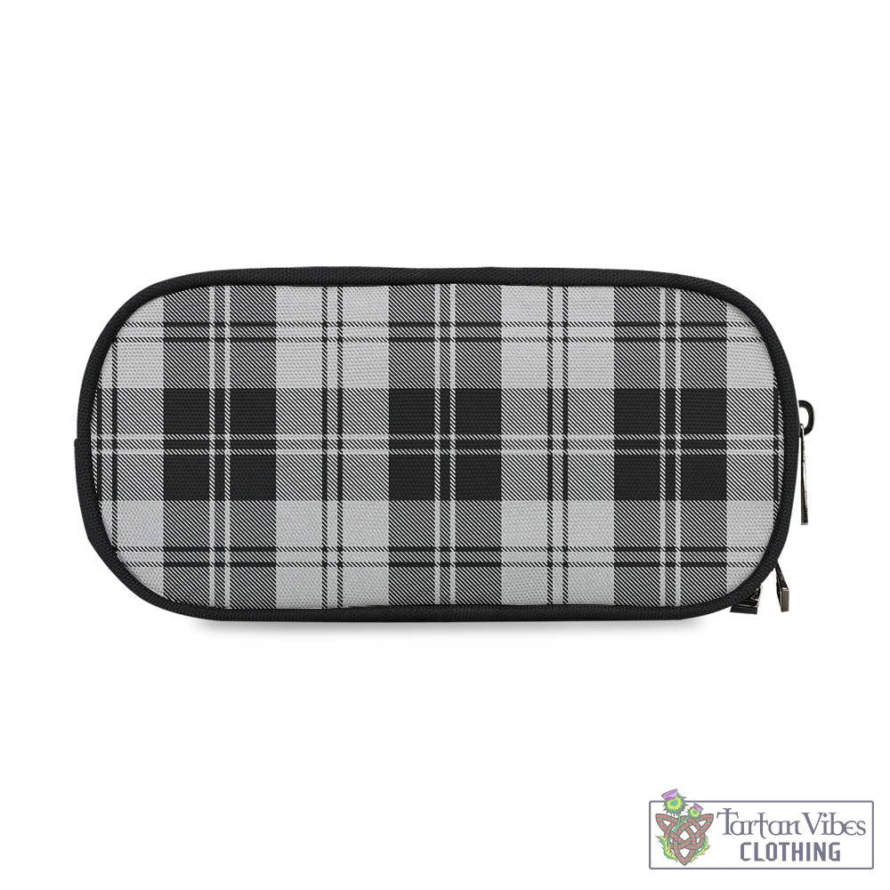 Tartan Vibes Clothing Erskine Black and White Tartan Pen and Pencil Case