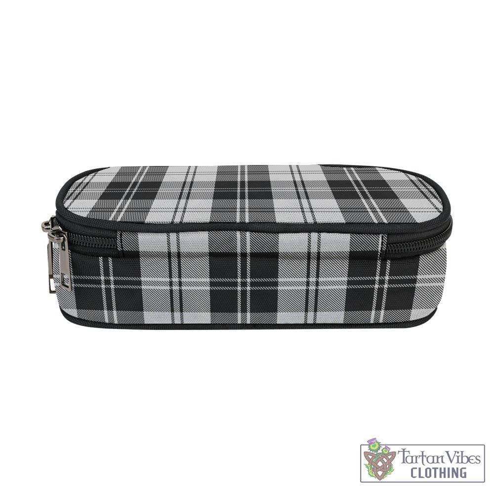 Tartan Vibes Clothing Erskine Black and White Tartan Pen and Pencil Case