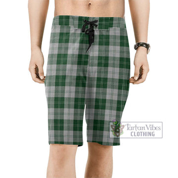 Erskine Green Tartan Men's Board Shorts