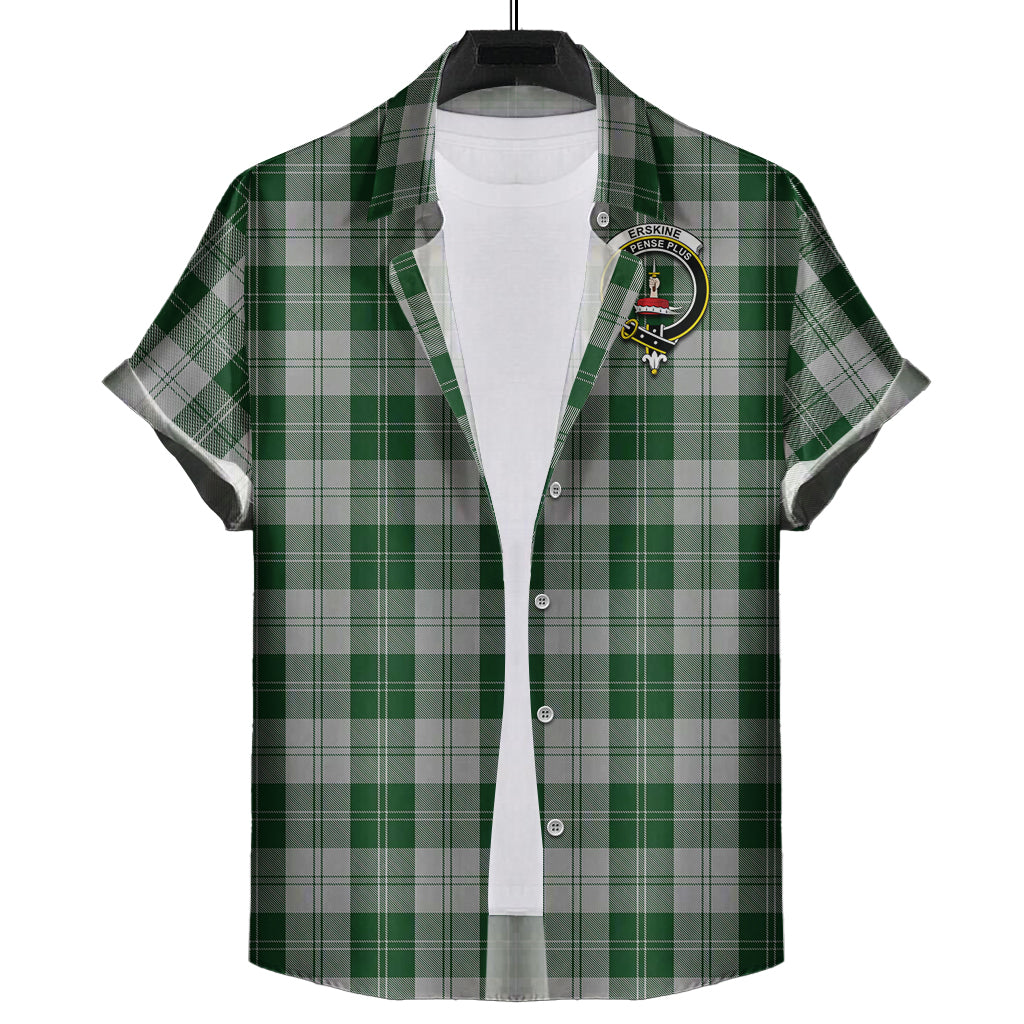 erskine-green-tartan-short-sleeve-button-down-shirt-with-family-crest