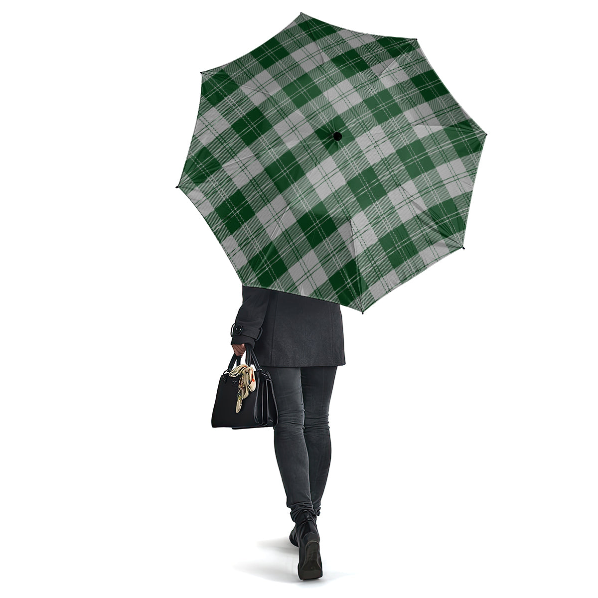 Erskine Green Tartan Umbrella One Size - Tartanvibesclothing