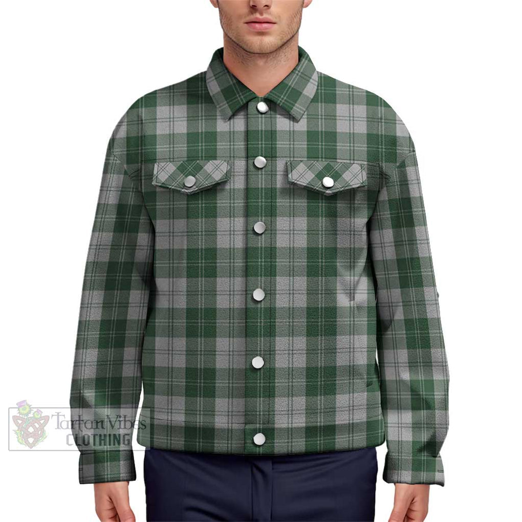 Erskine Green Tartan Unisex Lapel Cotton Jacket Unisex - Tartan Vibes Clothing