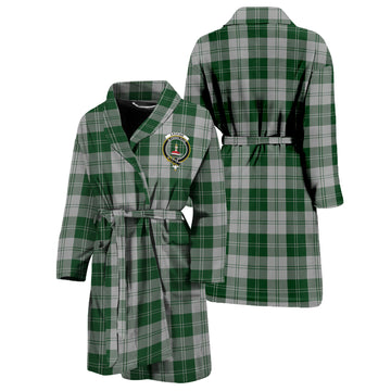 Erskine Green Tartan Bathrobe with Family Crest