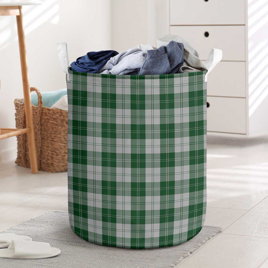 Erskine Green Tartan Laundry Basket One Size - Tartanvibesclothing Shop