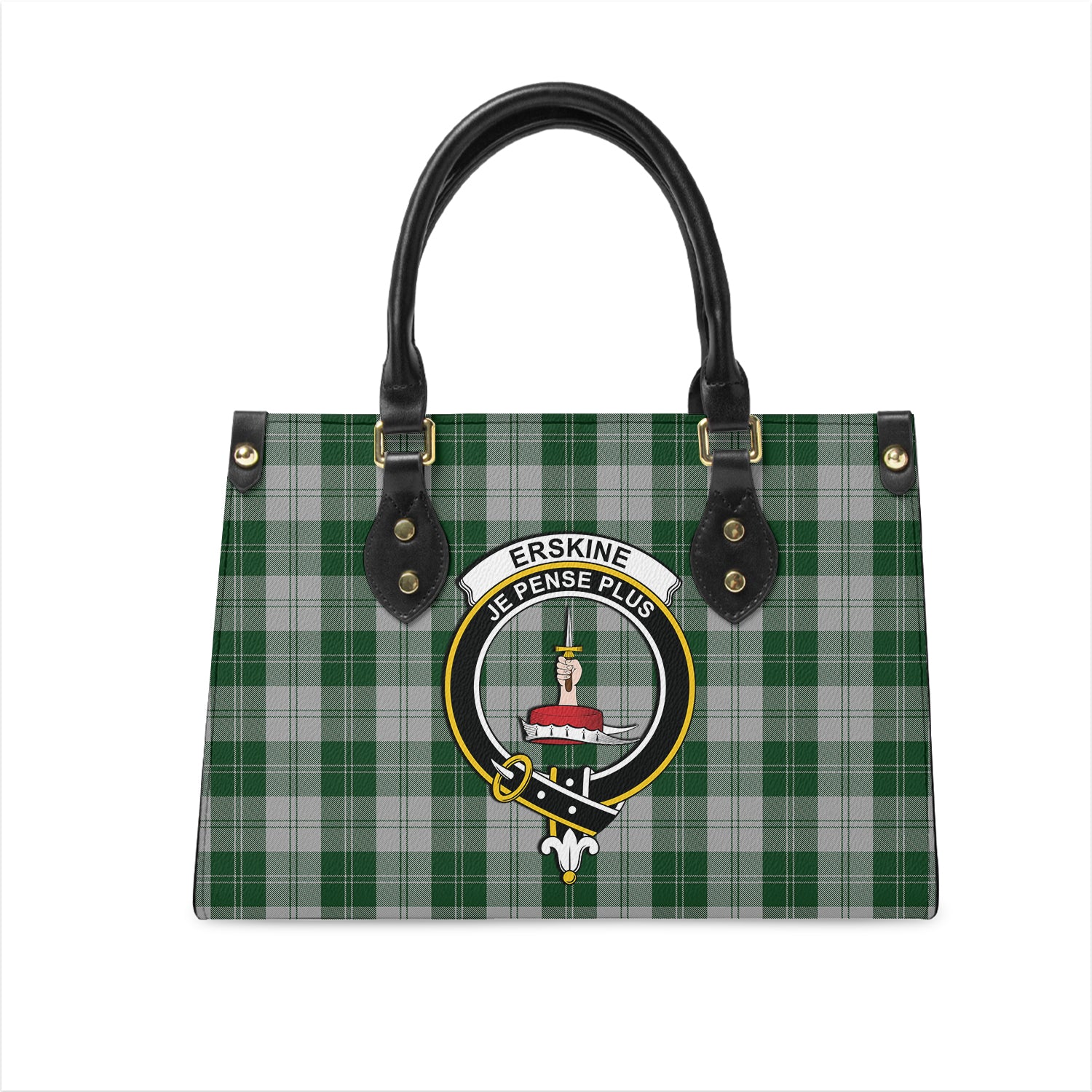 erskine-green-tartan-leather-bag-with-family-crest