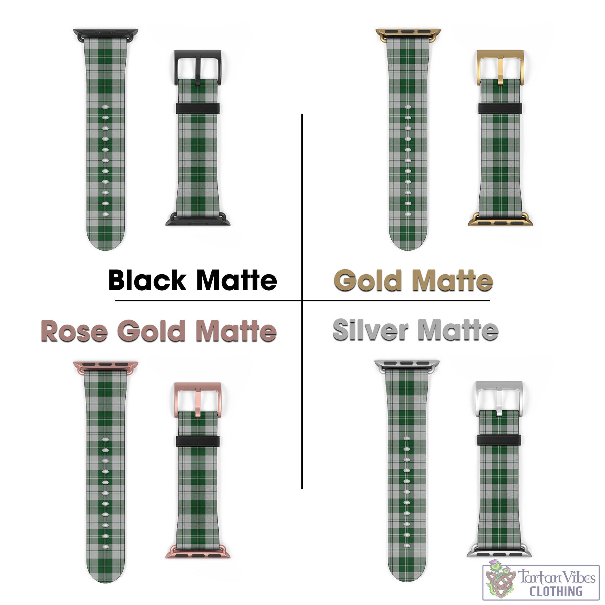 Tartan Vibes Clothing Erskine Green Tartan Watch Band