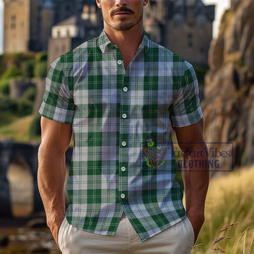 Erskine Green Tartan Cotton Hawaiian Shirt