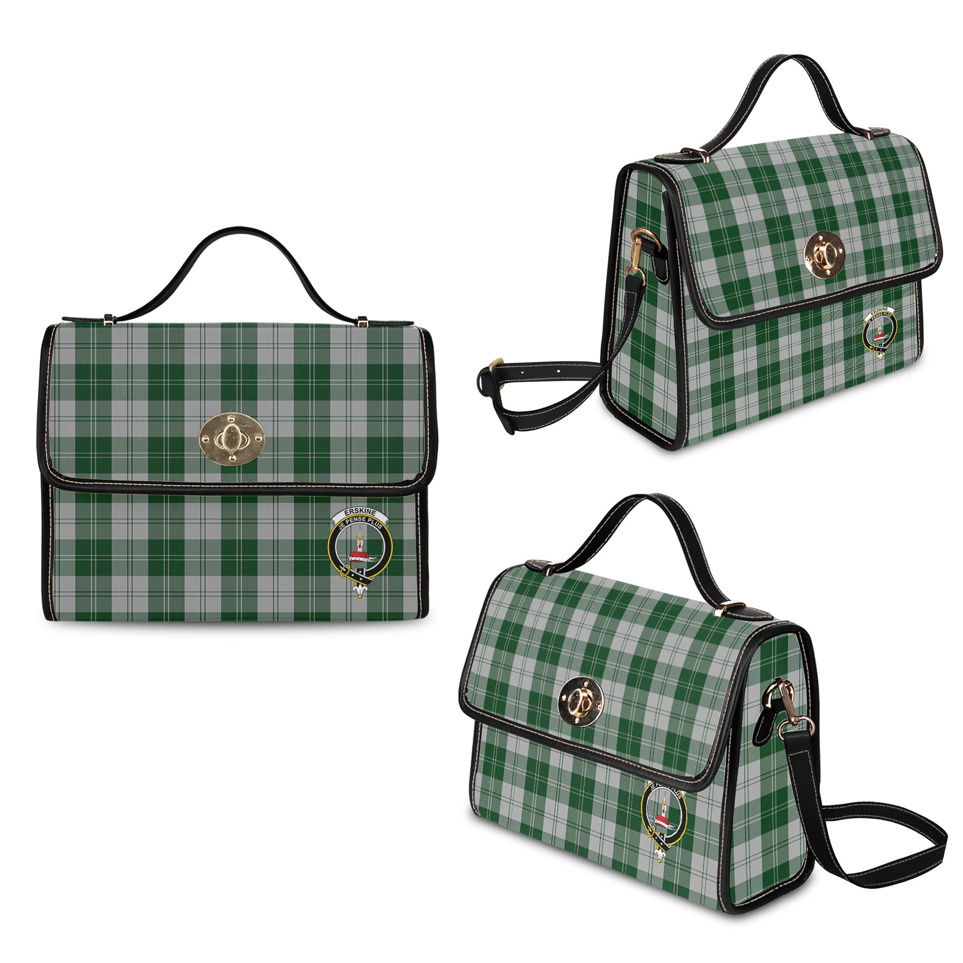 erskine-green-tartan-leather-strap-waterproof-canvas-bag-with-family-crest