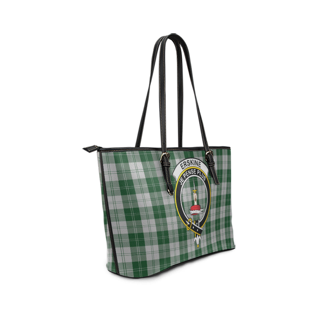 erskine-green-tartan-leather-tote-bag-with-family-crest