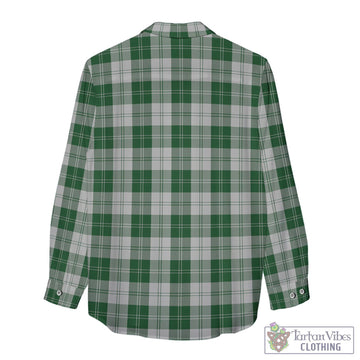 Erskine Green Tartan Women's Casual Shirt with Family Crest