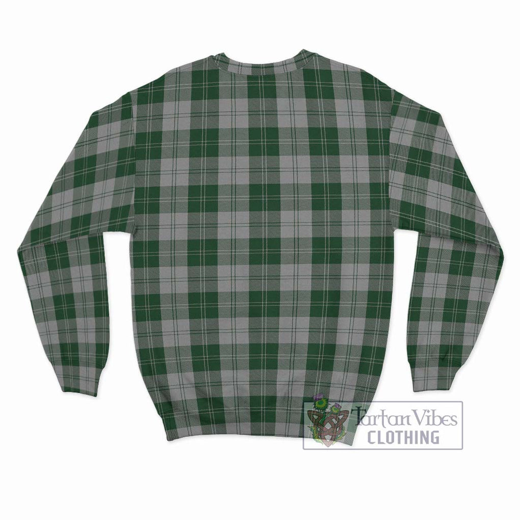 Erskine Green Tartan Sweatshirt with Family Crest DNA In Me Style - Tartanvibesclothing Shop