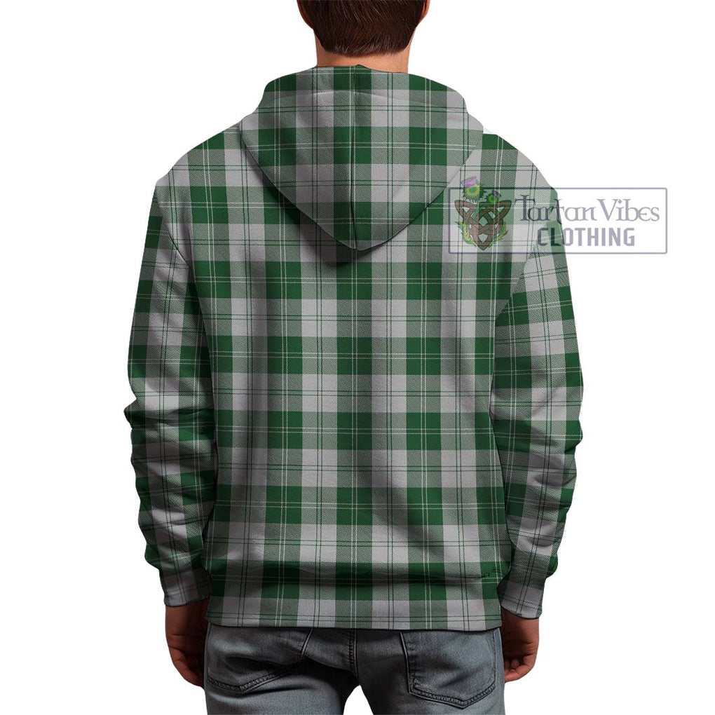 Erskine Green Tartan Hoodie with Family Crest DNA In Me Style - Tartanvibesclothing Shop