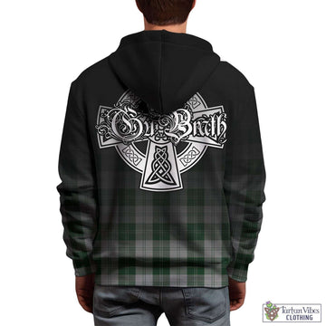 Erskine Green Tartan Hoodie Featuring Alba Gu Brath Family Crest Celtic Inspired