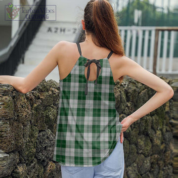 Erskine Green Tartan Loose Halter Neck Camisole